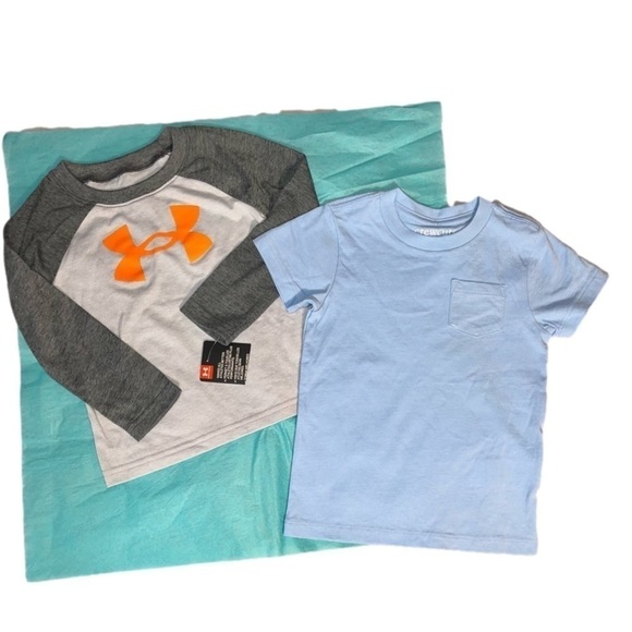 Boy’s Under Armour and JCrew Crew Cuts Shirts Lot - Picture 1 of 8